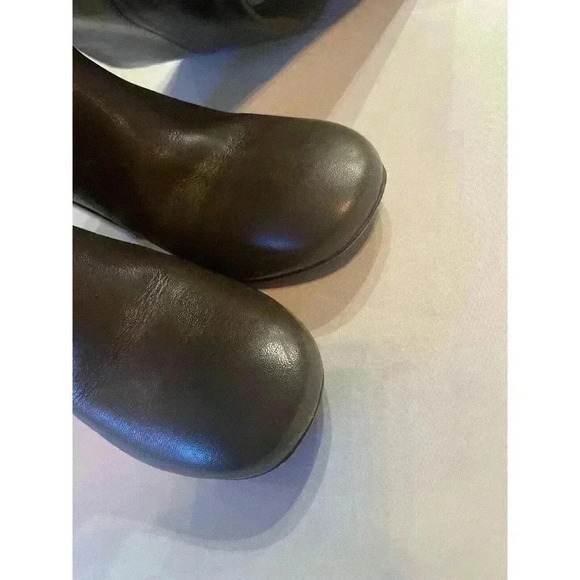 Tory Burch 10 Boots Size 10 Over The Knee Block High Heel Seamed Panels Leather - Picture 10 of 10